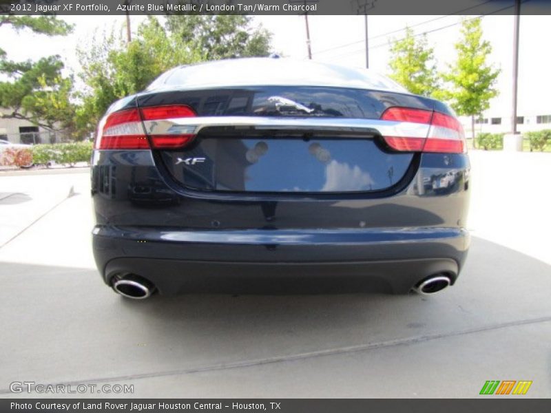 Azurite Blue Metallic / London Tan/Warm Charcoal 2012 Jaguar XF Portfolio