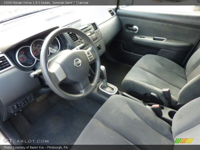 Sonoran Sand / Charcoal 2009 Nissan Versa 1.8 S Sedan