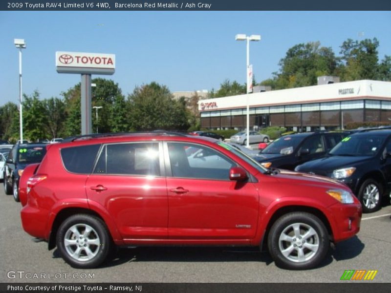 Barcelona Red Metallic / Ash Gray 2009 Toyota RAV4 Limited V6 4WD
