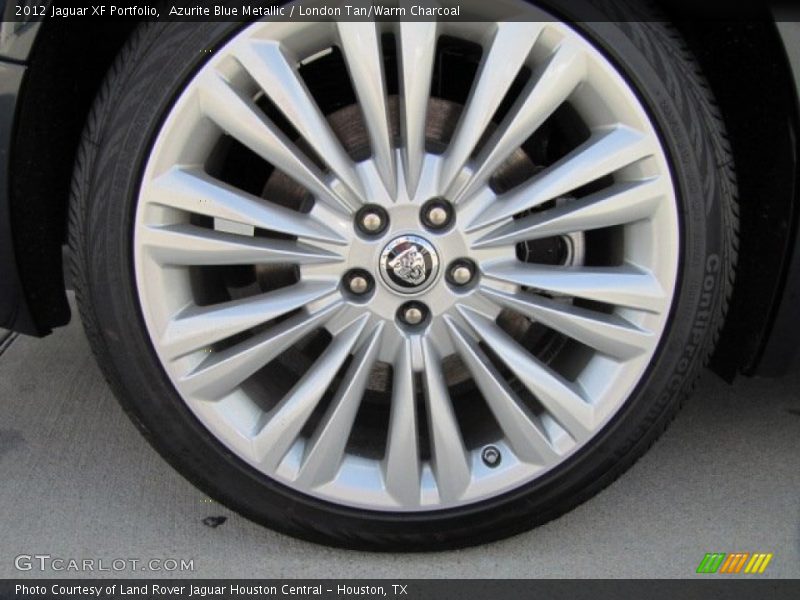 Azurite Blue Metallic / London Tan/Warm Charcoal 2012 Jaguar XF Portfolio