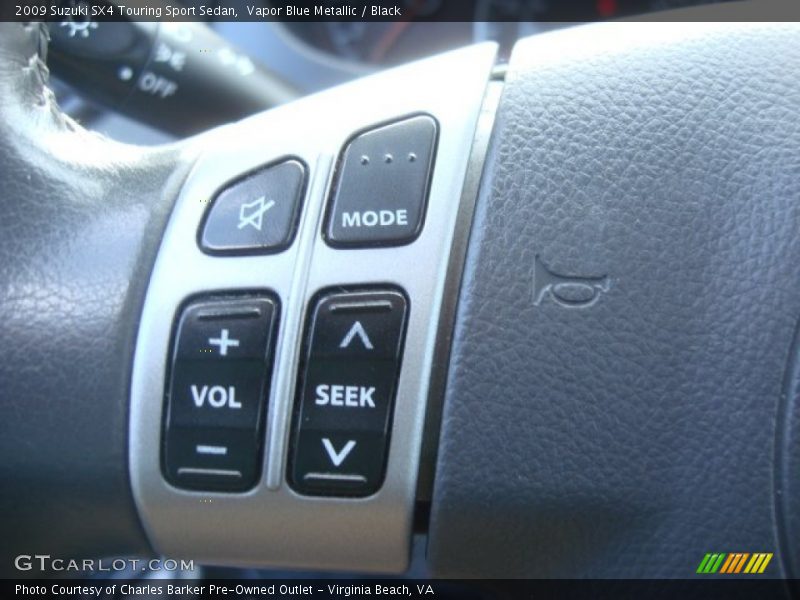 Vapor Blue Metallic / Black 2009 Suzuki SX4 Touring Sport Sedan