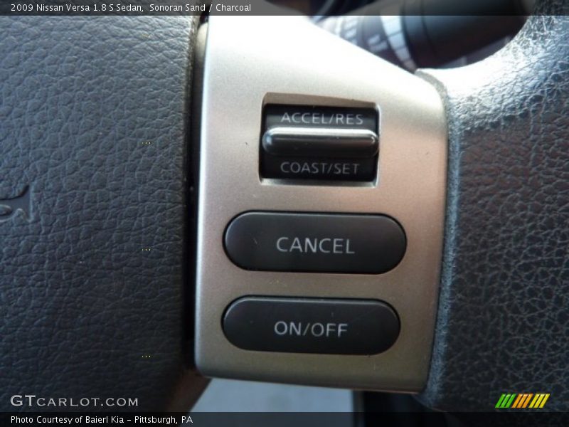 Sonoran Sand / Charcoal 2009 Nissan Versa 1.8 S Sedan