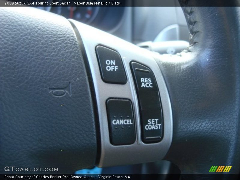 Vapor Blue Metallic / Black 2009 Suzuki SX4 Touring Sport Sedan