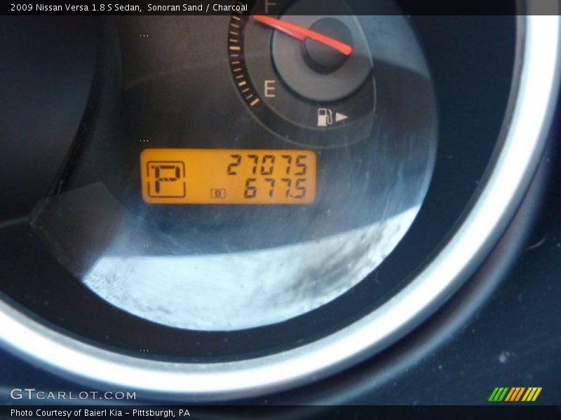 Sonoran Sand / Charcoal 2009 Nissan Versa 1.8 S Sedan