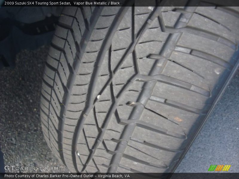 Vapor Blue Metallic / Black 2009 Suzuki SX4 Touring Sport Sedan