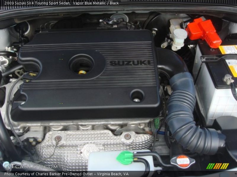 Vapor Blue Metallic / Black 2009 Suzuki SX4 Touring Sport Sedan
