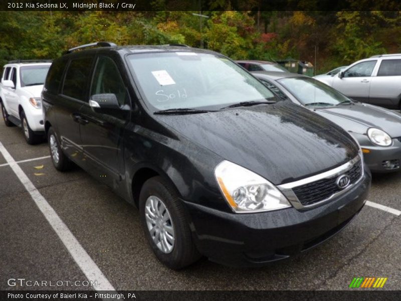 Midnight Black / Gray 2012 Kia Sedona LX