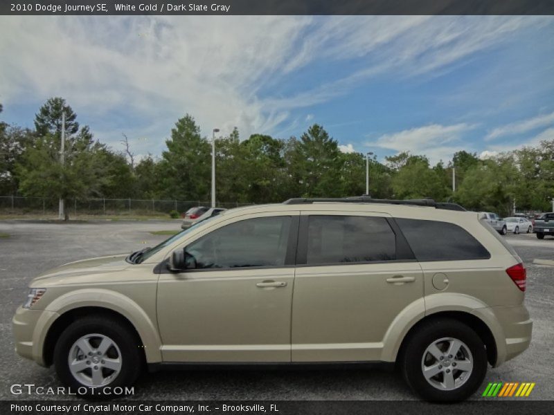 White Gold / Dark Slate Gray 2010 Dodge Journey SE