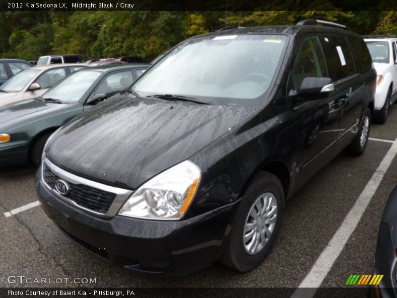 Midnight Black / Gray 2012 Kia Sedona LX