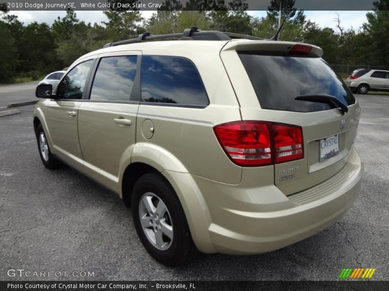 White Gold / Dark Slate Gray 2010 Dodge Journey SE