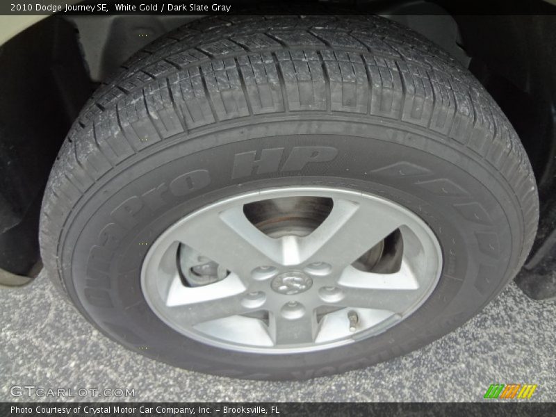 White Gold / Dark Slate Gray 2010 Dodge Journey SE