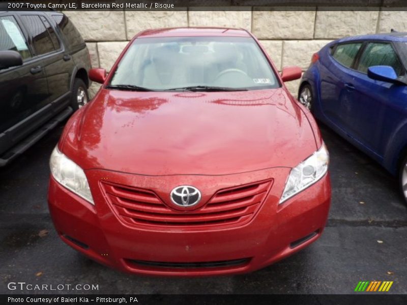 Barcelona Red Metallic / Bisque 2007 Toyota Camry LE