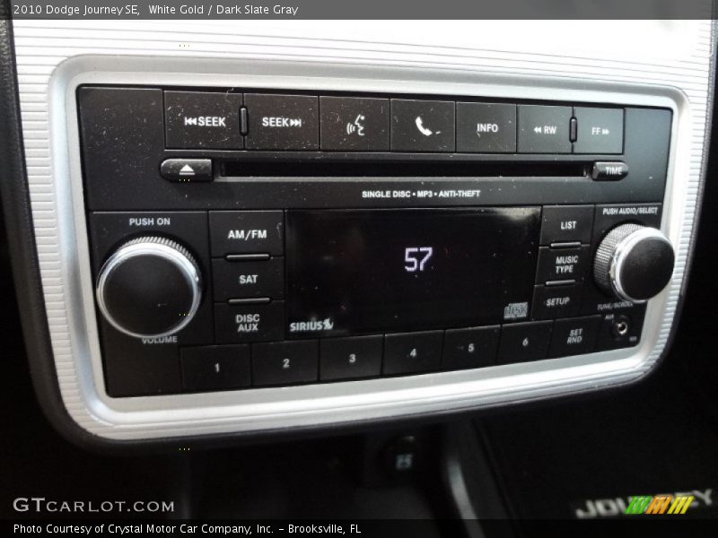 White Gold / Dark Slate Gray 2010 Dodge Journey SE