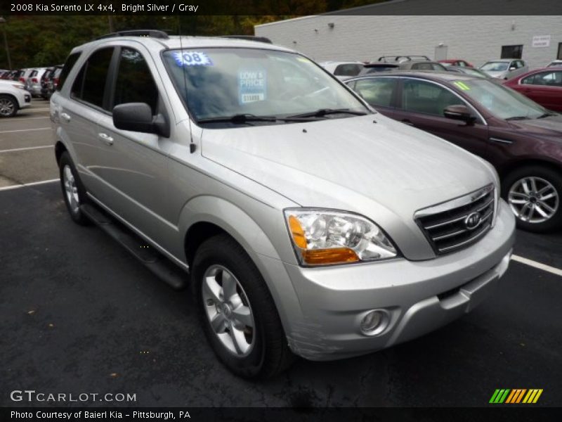 Bright Silver / Gray 2008 Kia Sorento LX 4x4