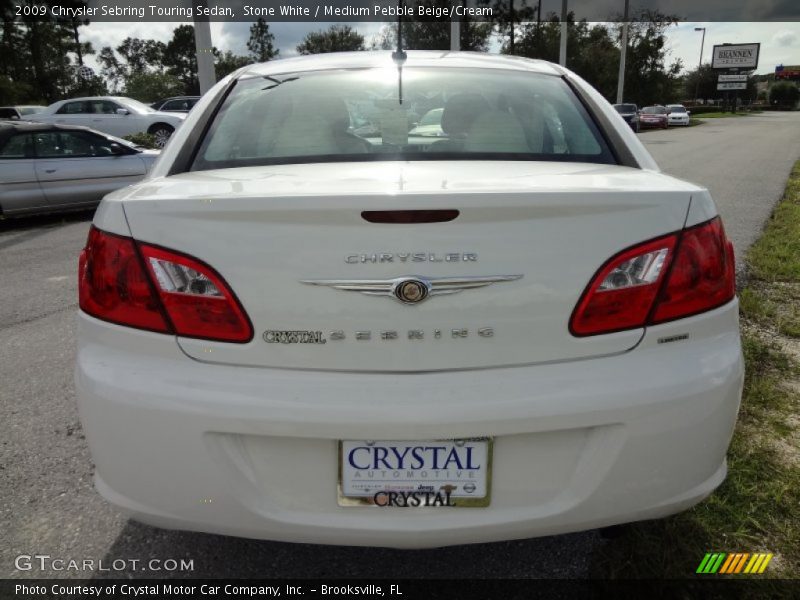 Stone White / Medium Pebble Beige/Cream 2009 Chrysler Sebring Touring Sedan