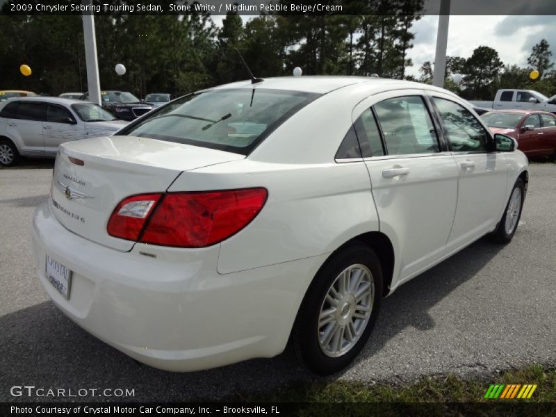 Stone White / Medium Pebble Beige/Cream 2009 Chrysler Sebring Touring Sedan