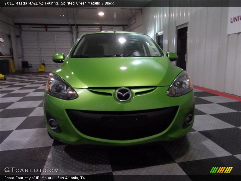 Spirited Green Metallic / Black 2011 Mazda MAZDA2 Touring