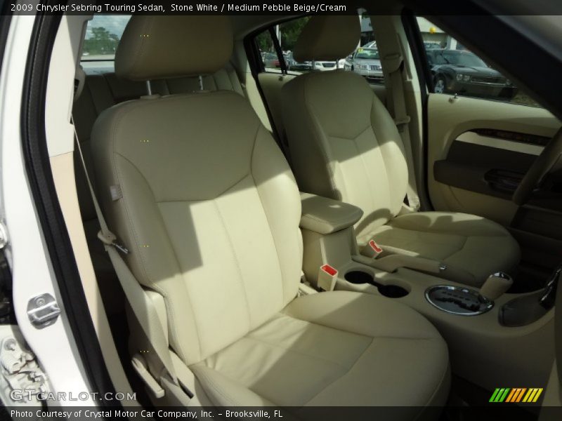 Stone White / Medium Pebble Beige/Cream 2009 Chrysler Sebring Touring Sedan