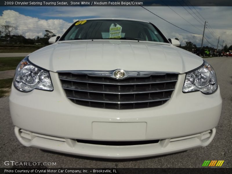 Stone White / Medium Pebble Beige/Cream 2009 Chrysler Sebring Touring Sedan