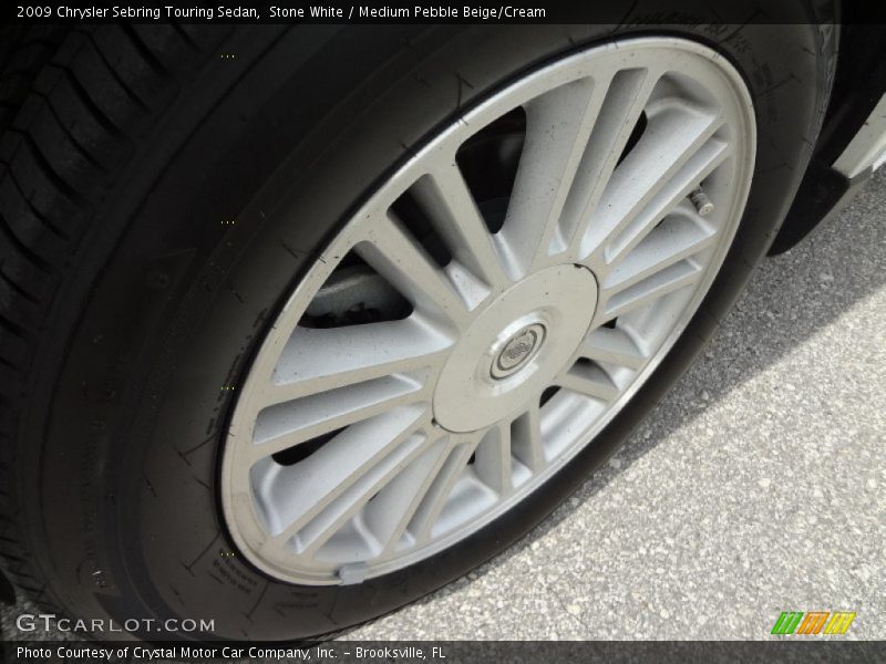 Stone White / Medium Pebble Beige/Cream 2009 Chrysler Sebring Touring Sedan