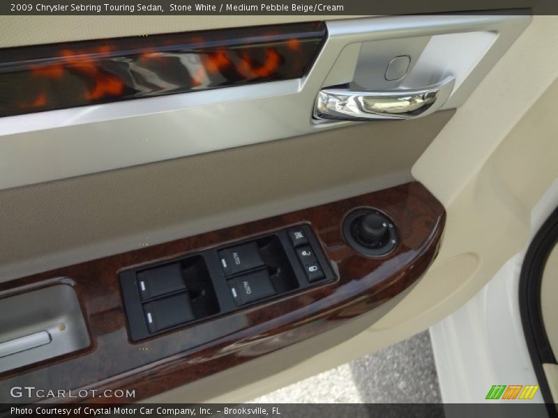 Stone White / Medium Pebble Beige/Cream 2009 Chrysler Sebring Touring Sedan