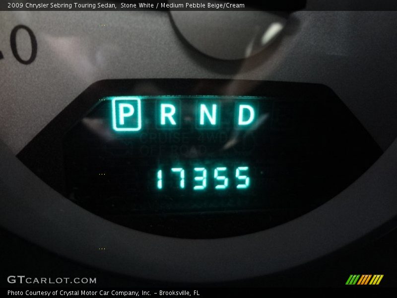 Stone White / Medium Pebble Beige/Cream 2009 Chrysler Sebring Touring Sedan
