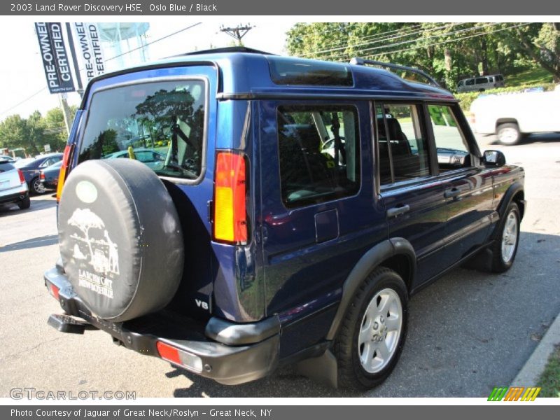 Oslo Blue / Black 2003 Land Rover Discovery HSE