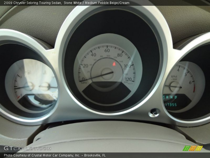 Stone White / Medium Pebble Beige/Cream 2009 Chrysler Sebring Touring Sedan