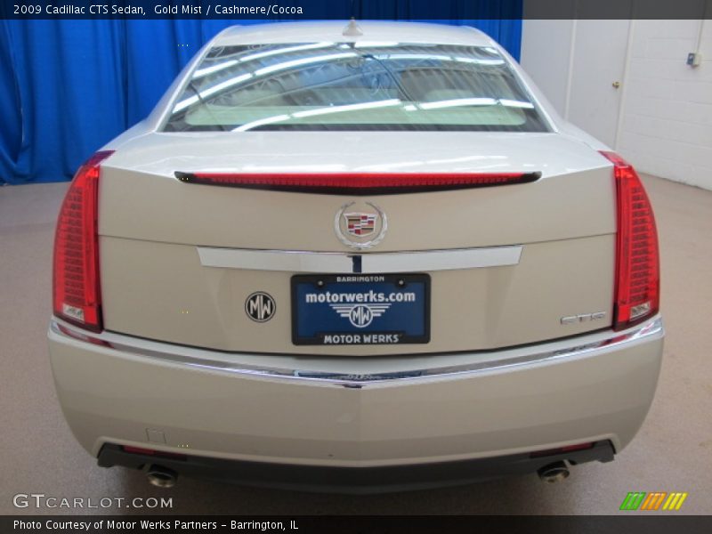 Gold Mist / Cashmere/Cocoa 2009 Cadillac CTS Sedan