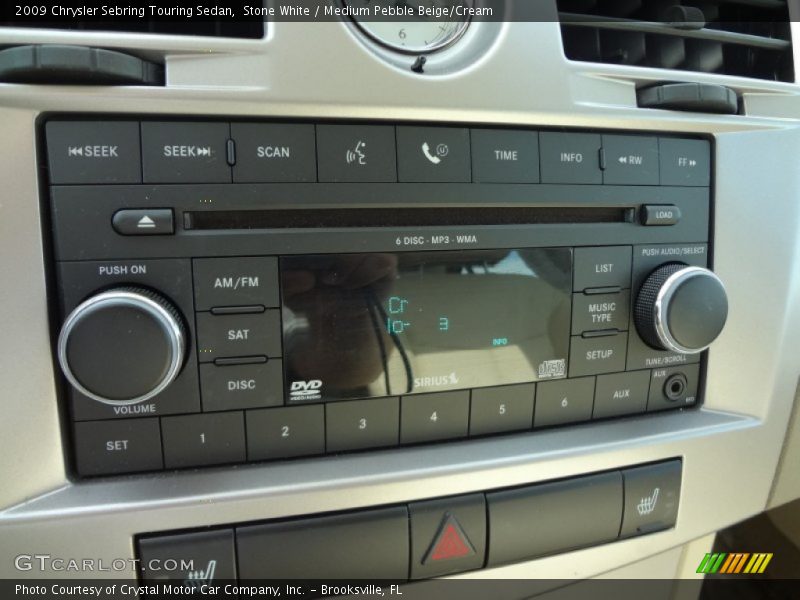 Stone White / Medium Pebble Beige/Cream 2009 Chrysler Sebring Touring Sedan