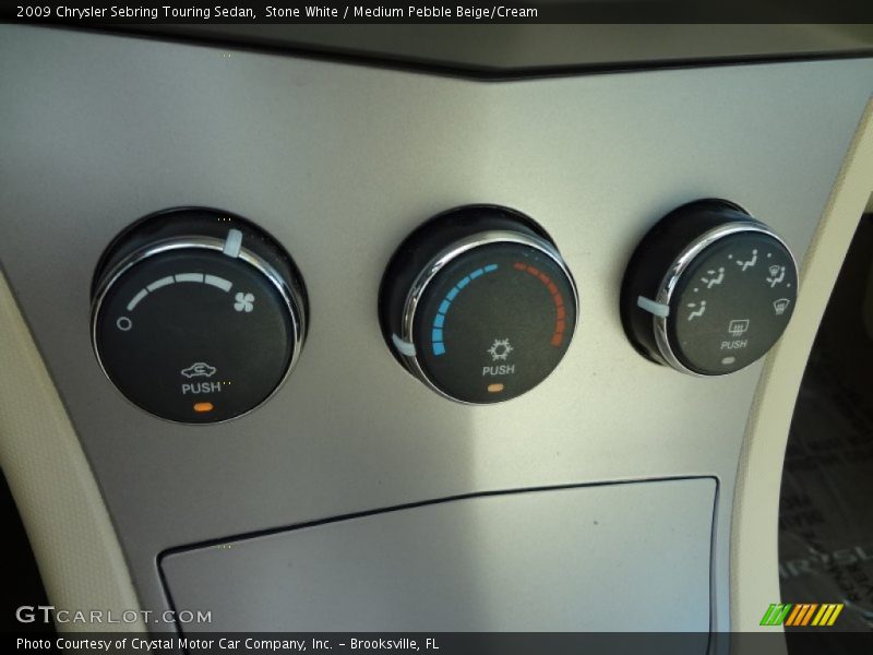 Stone White / Medium Pebble Beige/Cream 2009 Chrysler Sebring Touring Sedan