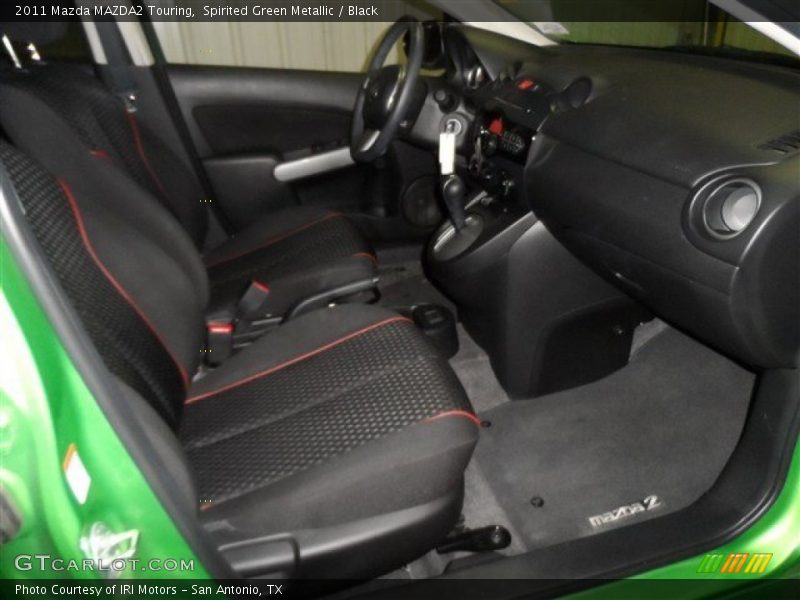 Spirited Green Metallic / Black 2011 Mazda MAZDA2 Touring
