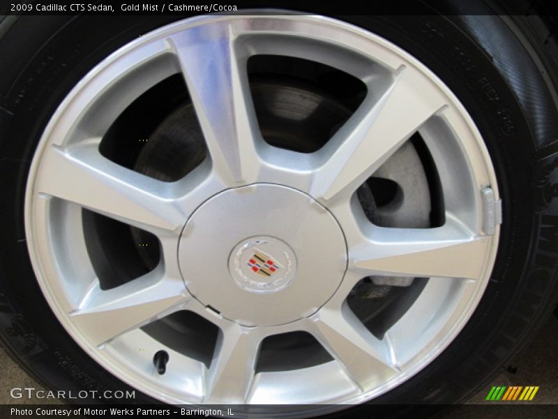 Gold Mist / Cashmere/Cocoa 2009 Cadillac CTS Sedan