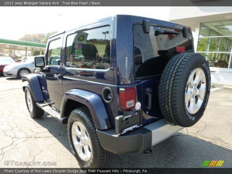 True Blue Pearl / Black 2013 Jeep Wrangler Sahara 4x4
