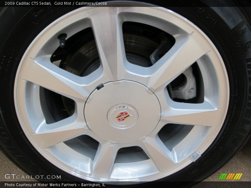 Gold Mist / Cashmere/Cocoa 2009 Cadillac CTS Sedan