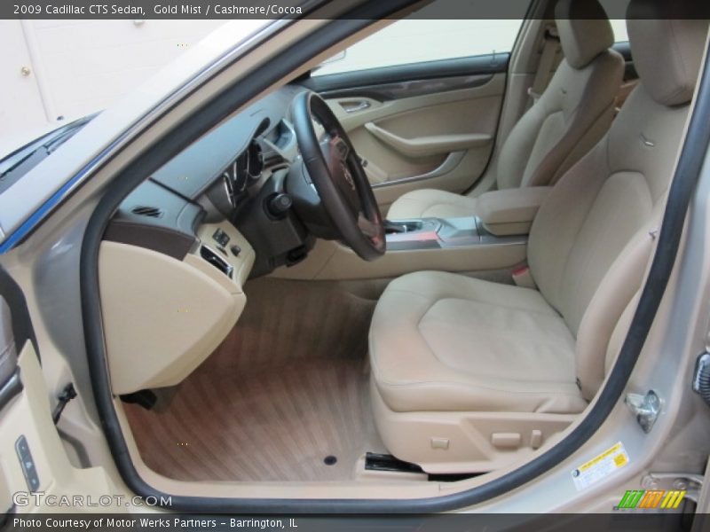 Gold Mist / Cashmere/Cocoa 2009 Cadillac CTS Sedan