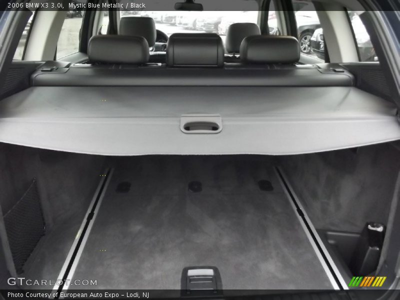 Mystic Blue Metallic / Black 2006 BMW X3 3.0i