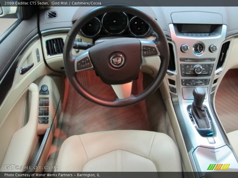 Gold Mist / Cashmere/Cocoa 2009 Cadillac CTS Sedan