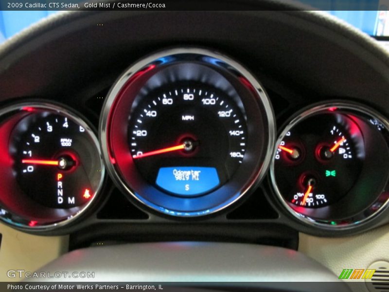 Gold Mist / Cashmere/Cocoa 2009 Cadillac CTS Sedan