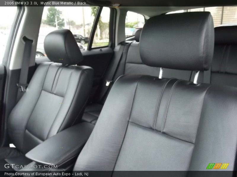 Mystic Blue Metallic / Black 2006 BMW X3 3.0i
