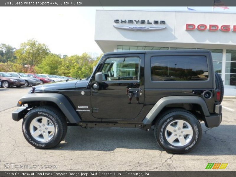 Black / Black 2013 Jeep Wrangler Sport 4x4