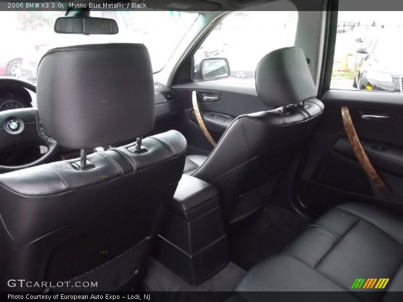 Mystic Blue Metallic / Black 2006 BMW X3 3.0i