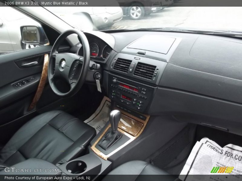 Mystic Blue Metallic / Black 2006 BMW X3 3.0i