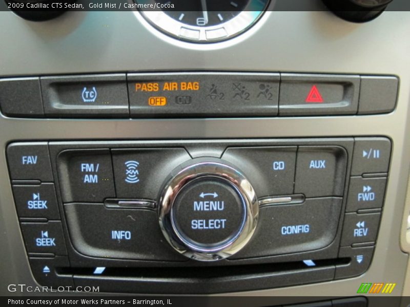 Gold Mist / Cashmere/Cocoa 2009 Cadillac CTS Sedan