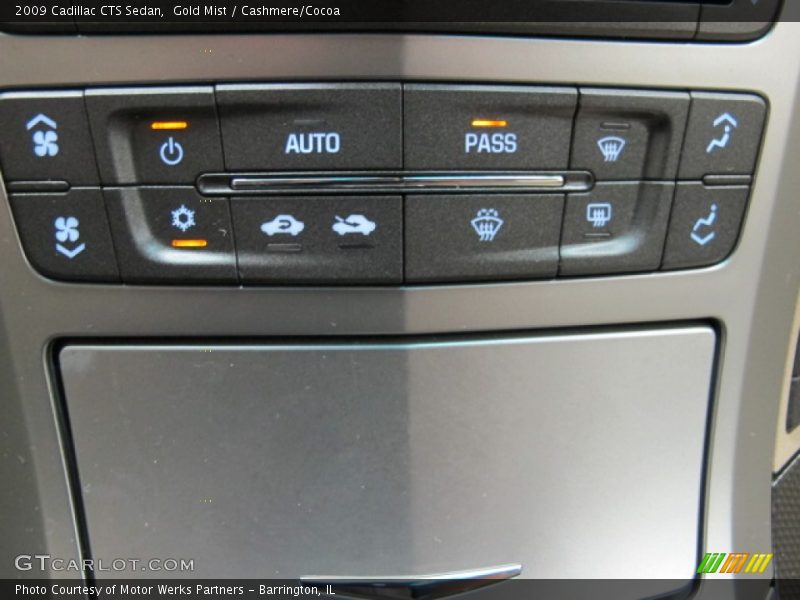 Gold Mist / Cashmere/Cocoa 2009 Cadillac CTS Sedan