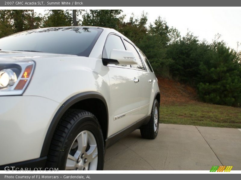 Summit White / Brick 2007 GMC Acadia SLT