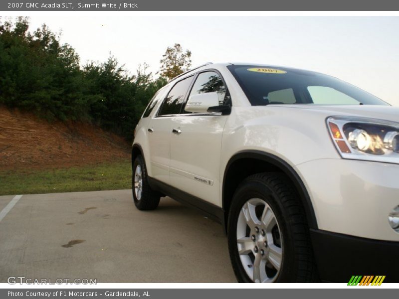 Summit White / Brick 2007 GMC Acadia SLT