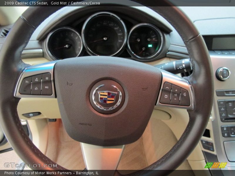 Gold Mist / Cashmere/Cocoa 2009 Cadillac CTS Sedan