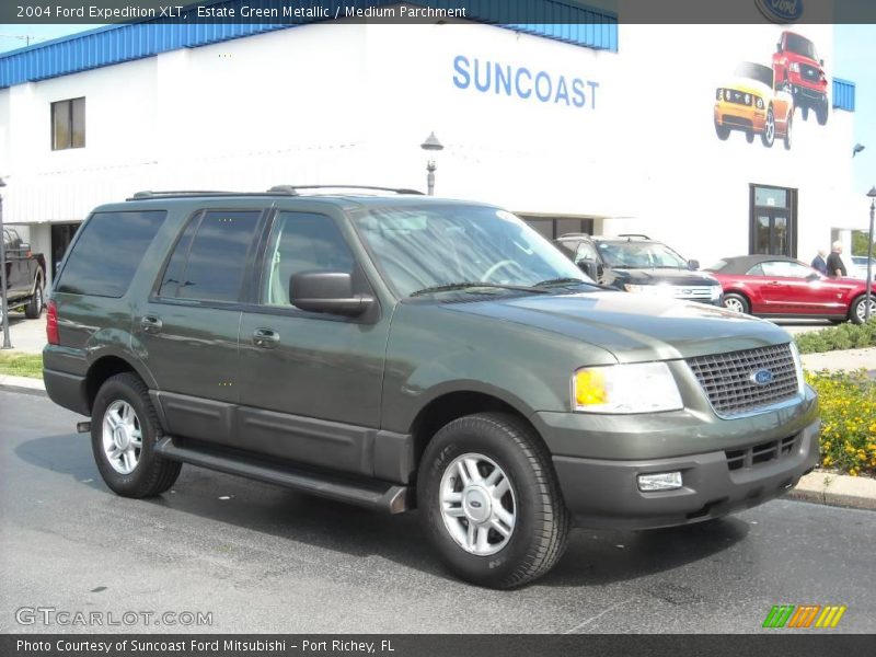Estate Green Metallic / Medium Parchment 2004 Ford Expedition XLT