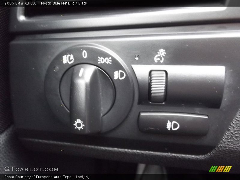 Mystic Blue Metallic / Black 2006 BMW X3 3.0i
